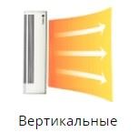 Вертикальные электрические тепловые завесы