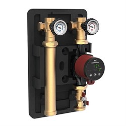 Насосная группа с прямым контуром Grundfos HEATMIX 25D - Ду25 (с насосом ALPHA2 25-80 180) C99309069 - фото 1965706