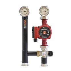 Насосная группа с термостатическим клапаном WARME MASKE 35.4 - Ду25 (настройка t35-60°C, без насоса) CMASKE35.4 - фото 1965889