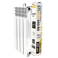 Радиатор алюминиевый STI ECO RUS AL 500/80 4 сек. 72361600000000 - фото 2387553