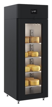 Шкаф холодильный POLAIR CS107 Cheese черный, стеклянная дверь E217369 - фото 2943880
