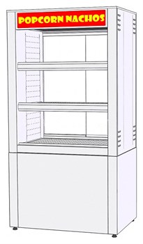 Витрина для попкорна ТТМ VTP-084SN E224846 - фото 2948100