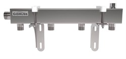 Распределительная гребенка Gidruss DMSS-32 25x4 1 1/4 х1 , 4вых., сталь нерж. 1G 00434 17 - фото 4496330