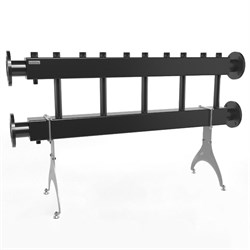 Распределительная гребенка Gidruss MK-600 5x32 1 1/4 х1 1/4 , 5вых., сталь черная фланцевый Ду80 1P 06004 18 - фото 4496349