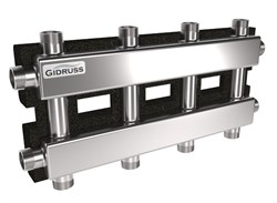 Распределительная гребенка Gidruss MKSS-60 5DU.EPP 1 х1 , 5вых., сталь нерж. MK 60A4T 20 - фото 4496360