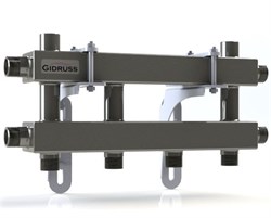 Распределительная гребенка Gidruss MKSS-40 3D 3/4 х3/4 , 3вых., сталь нерж. 1J 00402 17 - фото 4496443