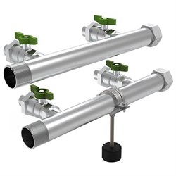 Коллектор Grundfos CMBE TWIN 1 1/2 х1 1/4 , 4вых., c шаровыми кранами, сталь нерж. 99229453 - фото 4496617