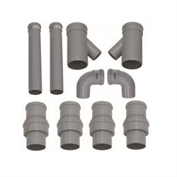 Дымоотводящий комплект 80-130, Vaillant, раструб-труба, PP 0020042909 - фото 4496628