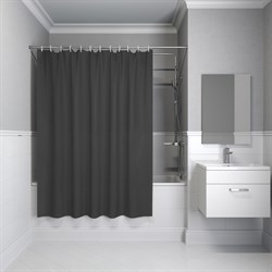Шторка на ванну IDDIS 200x180, PE, темно-серый, P03PE18i11 TP03PE18i11 - фото 4512363