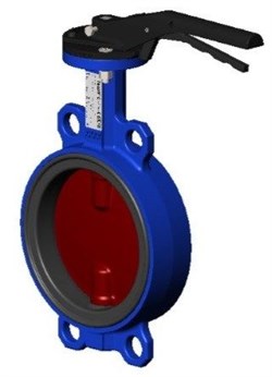 Затвор дисковый межфланц. DN150, PN16, Tecofi VPI TECFLY 4448-02, чугун, с рычагом VPI4448-02EP0150 - фото 4545407