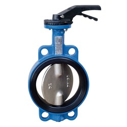 Затвор дисковый межфланц. DN200, PN16, Tecofi VPI TECFLY 4449-02, чугун, с рычагом VPI4449-02EP0200 - фото 4545428