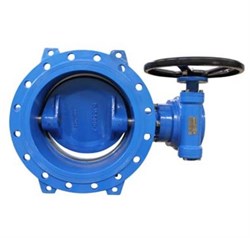 Затвор дисковый фланц. DN600, PN16, Tecofi VP4241 08 Tecwat, чугун, редуктор со штурвалом VP4241-08EP0600 - фото 4546098
