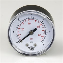 Манометр осевой, 6 бар, D 50, штуцер 1/4  DAB 002125051 - фото 4555596