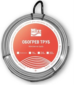 Антиобледенение Miro 16 Вт/м (2 м) с зазем. M228815 - фото 4659695