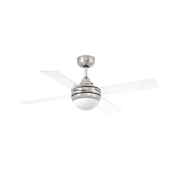 Вентилятор с подсветкой Faro Mini Icaria Matt Nickel (33696) M59017 - фото 4661527