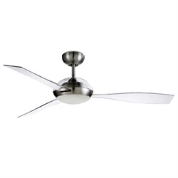 Вентилятор с подсветкой Leds-C4 SIROCCO SATIN NICKEL TRANSPAR (30-7657-81-EC) M112680 - фото 4661807