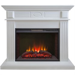 Пристенный электрокамин со звуковым эффектом Real-Flame Leda 24/25,5 WT с очагом Sparta 25,5 LED M66266 - фото 4741229