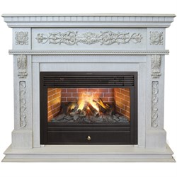 Дизайнерский электрокамин 3D с паром и звуком Real-Flame Estella 25,5/26 WT с очагом 3D Novara M67694 - фото 4741543
