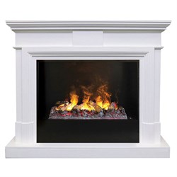 Пристенный электрокамин Real-Flame Marco 26 WT-591 с очагом 3D Cassette 630/Black вставка M115874 - фото 4741663