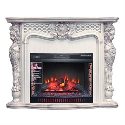 Пристенный электрокамин Royal Flame Castle с очагом Vision 30 EF LED FX (Слоновая кость с темной патиной) M117986 - фото 4741671
