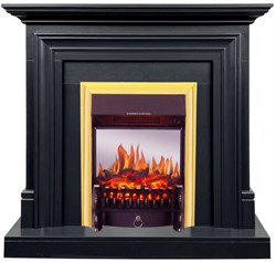Пристенный электрокамин Royal Flame Bradford (Серый графит) с очагом Fobos FX M Brass/Black M215615 - фото 4742402