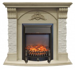 Комплект электрокаминов с искусственным камнем Real-Flame Athena STD/EUG с очагами Fobos/Majestic M51606 - фото 4743114