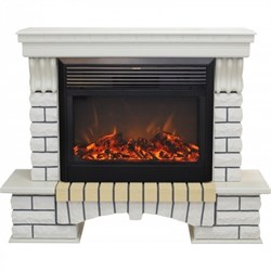 Комплект электрокаминов с искусственным камнем Real-Flame Country 26 WT + MoonBlaze Deluxe /MoonBlaze M28022 - фото 4743177