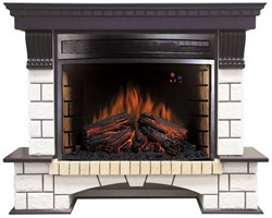 Комплект электрокаминов с искусственным камнем Royal Flame Pierre Luxe с очагом Dioramic 28 (Венге) M51326 - фото 4743211