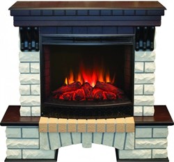 Комплект электрокаминов с искусственным камнем Real-Flame Country 25/25,5 AO с очагом Evrika 25,5 LED M52972 - фото 4743263
