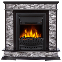 Комплект электрокаминов с искусственным камнем Electrolux EFP/P-1020LS с порталом Firelight Scala Classic сланец скалистый серый, шпон венге M134358 - фото 4743475