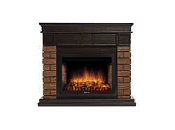 Комплект электрокаминов с искусственным камнем Electrolux EFP/P-3320RLS с порталом Firelight Bricks WOOD 30 камень темный, шпон венге M134380 - фото 4743478