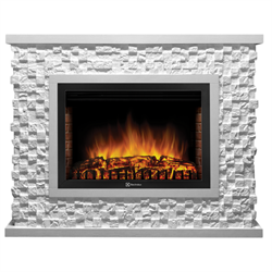 Пристенный электрокамин Electrolux EFP/P-3020LS с порталом Firelight Quadro 30 песчаник античный белый/белая эмаль M131166 - фото 4744918