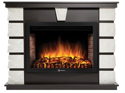Пристенный электрокамин Electrolux EFP/P-3020LS с порталом Firelight Excalibur 30 камень белый, шпон венге M207432 - фото 4745258