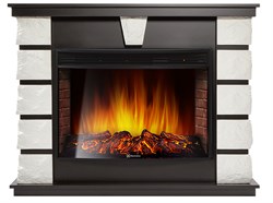 Пристенный электрокамин Electrolux EFP/P-3320RLS с порталом Firelight Excalibur 30 камень белый, шпон венге M207433 - фото 4745263