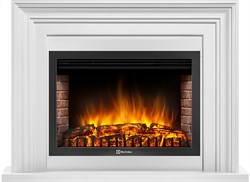 Пристенный электрокамин Electrolux EFP/P-3020LS с порталом Firelight Stretto 30 белый M207436 - фото 4745268