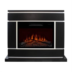 Пристенный электрокамин Real-Flame Vega 24 BLM с очагом Kendal 24 M188885 - фото 4745978