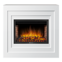 Пристенный электрокамин Electrolux EFP/P-2520LS с порталом Firelight Cubo 25 белый M134400 - фото 4746870