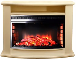 Пристенный электрокамин InterFlame Мельбурн (бежевый) с очагом Panoramic 33W FX M232213 - фото 4747125