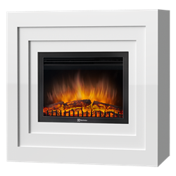 Пристенный электрокамин Electrolux EFP/P-2720RLS с порталом Firelight Cubo 25 белый M134401 - фото 4747367