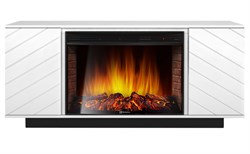 Пристенный электрокамин Electrolux EFP/P-3320RLS с порталом Firelight Como 30 белый, черный M231769 - фото 4747758