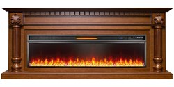 Линейный электрокамин Royal Flame Edinburg 60 (темный орех) с очагом Vision 60 LED M118005 - фото 4749798