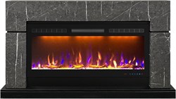 Линейный электрокамин Royal Flame Lindos 42 SFT Stone Touch серый мрамор c очагом Crystal 40 RF M235945 - фото 4750316