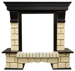 Классический портал для камина Royal Flame Pierre Luxe шампань под классический очаг (Темный дуб) M51311 - фото 4759410