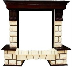 Классический портал для камина Royal Flame Pierre Luxe шампань под классический очаг (Дуб) M25718 - фото 4759536