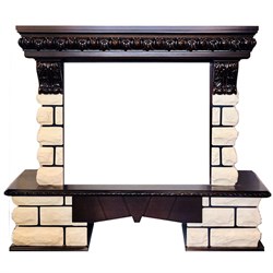 Широкий портал Royal Flame Pierre Luxe LORD под очаг Jupiter FX New Темный дуб M96478 - фото 4760220