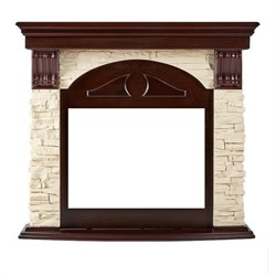 Широкий портал Firelight Torre 30S Слоновая кость/Темный дуб M46562 - фото 4760668