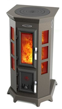 Дровяная печь TMF ПО Статика Секста, черная бронза M206719 - фото 4764290