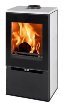 Дровяная печь THORMA CREMONA TOP, черная/белая керамика M201381 - фото 4764930