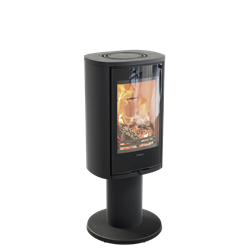 Печь-камин Contura 870G:1 Style, стеклянная дверца, черный M193123 - фото 4765499