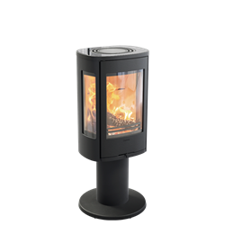 Печь-камин Contura 886:2 Style, чугунная дверца, черный M193135 - фото 4765922